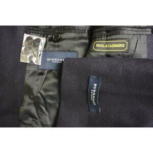 Burberry London Navy Blue Cashmere Blend Sport Coat Jacket Sz 38R 48EU BRAND NEW